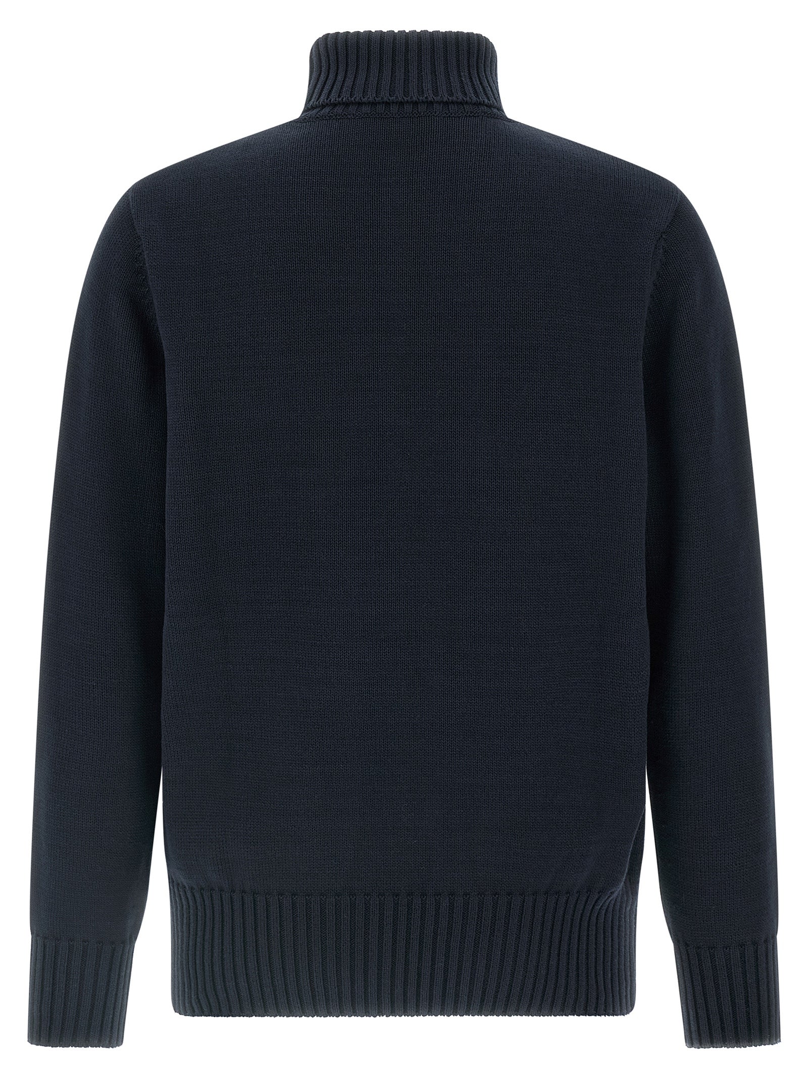 Blauer Baumwollcardigan