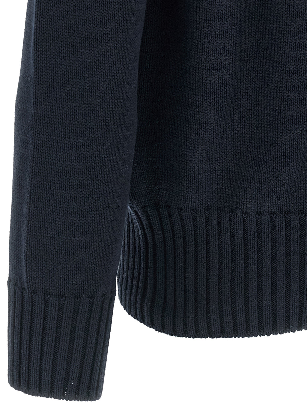 Blauer Baumwollcardigan
