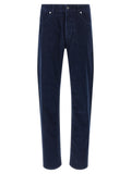 Blaue Baumwoll-Freizeithose