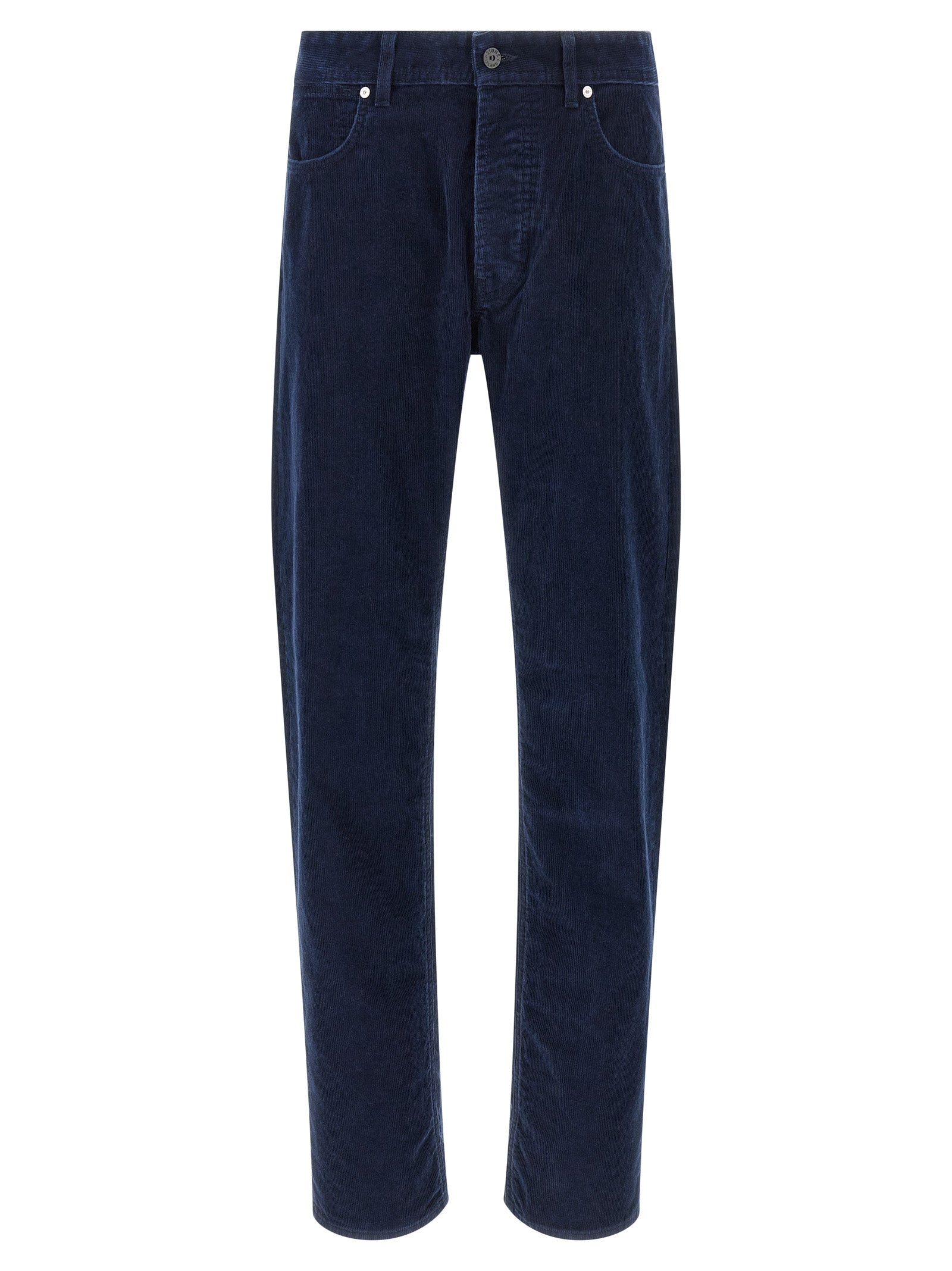 Blaue Baumwoll-Freizeithose