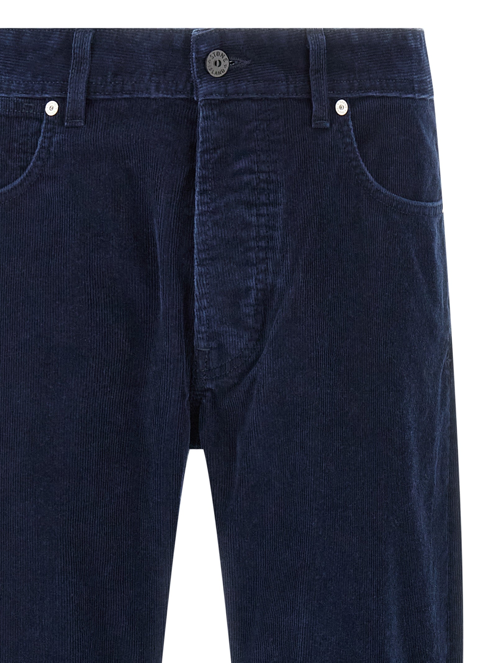 Blaue Baumwoll-Freizeithose