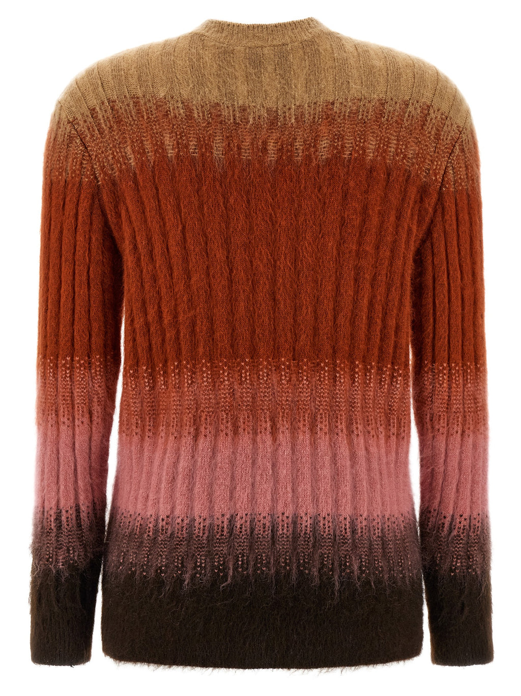 Mehrfarbige Wollstrickjacke
