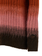 Mehrfarbige Wollstrickjacke