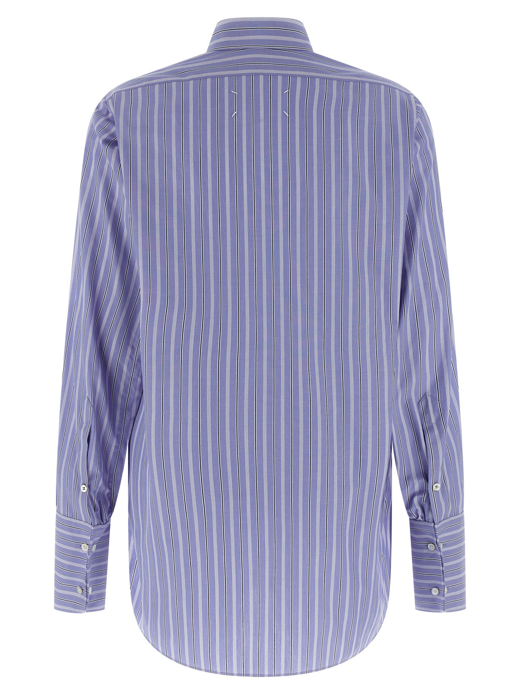 Blaue Baumwollbluse