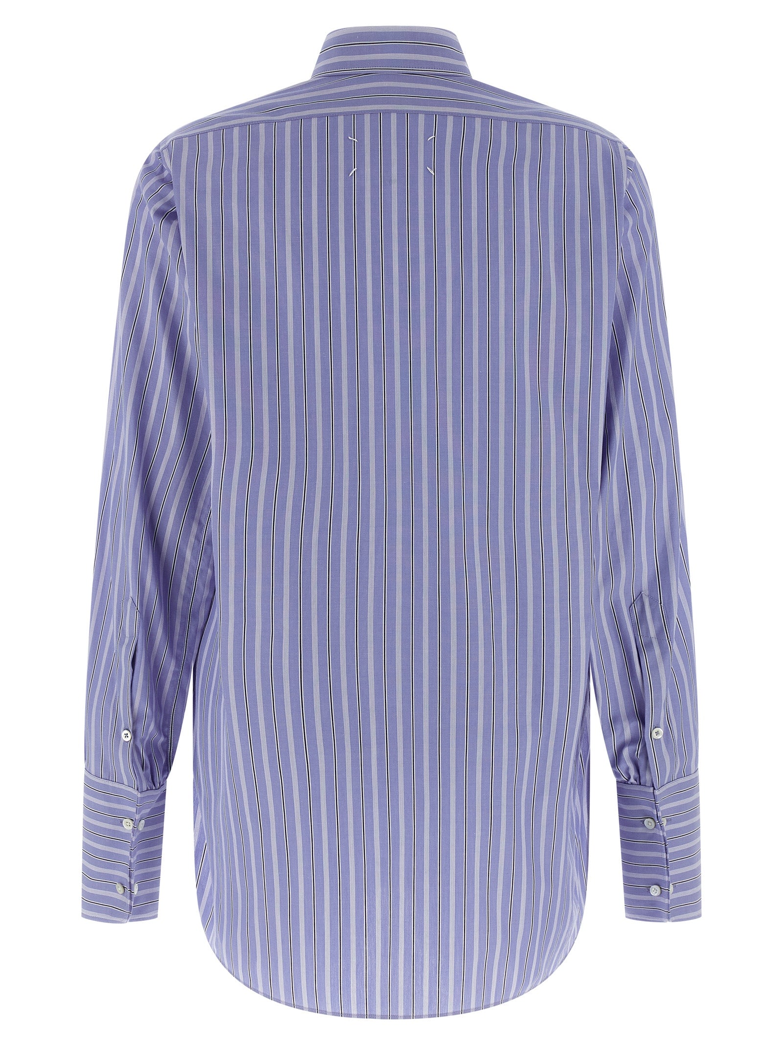 Blaue Baumwollbluse