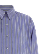 Blaue Baumwollbluse