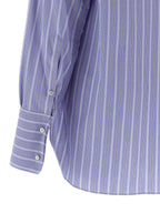 Blaue Baumwollbluse