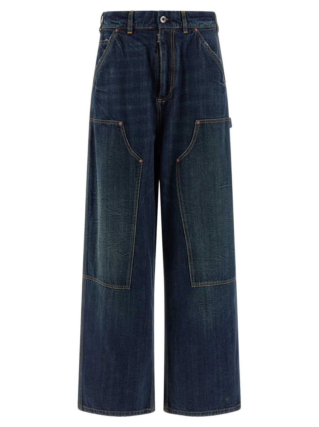 Blaue Baumwolljeans im Relaxed Fit