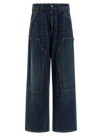 Blaue Baumwolljeans im Relaxed Fit