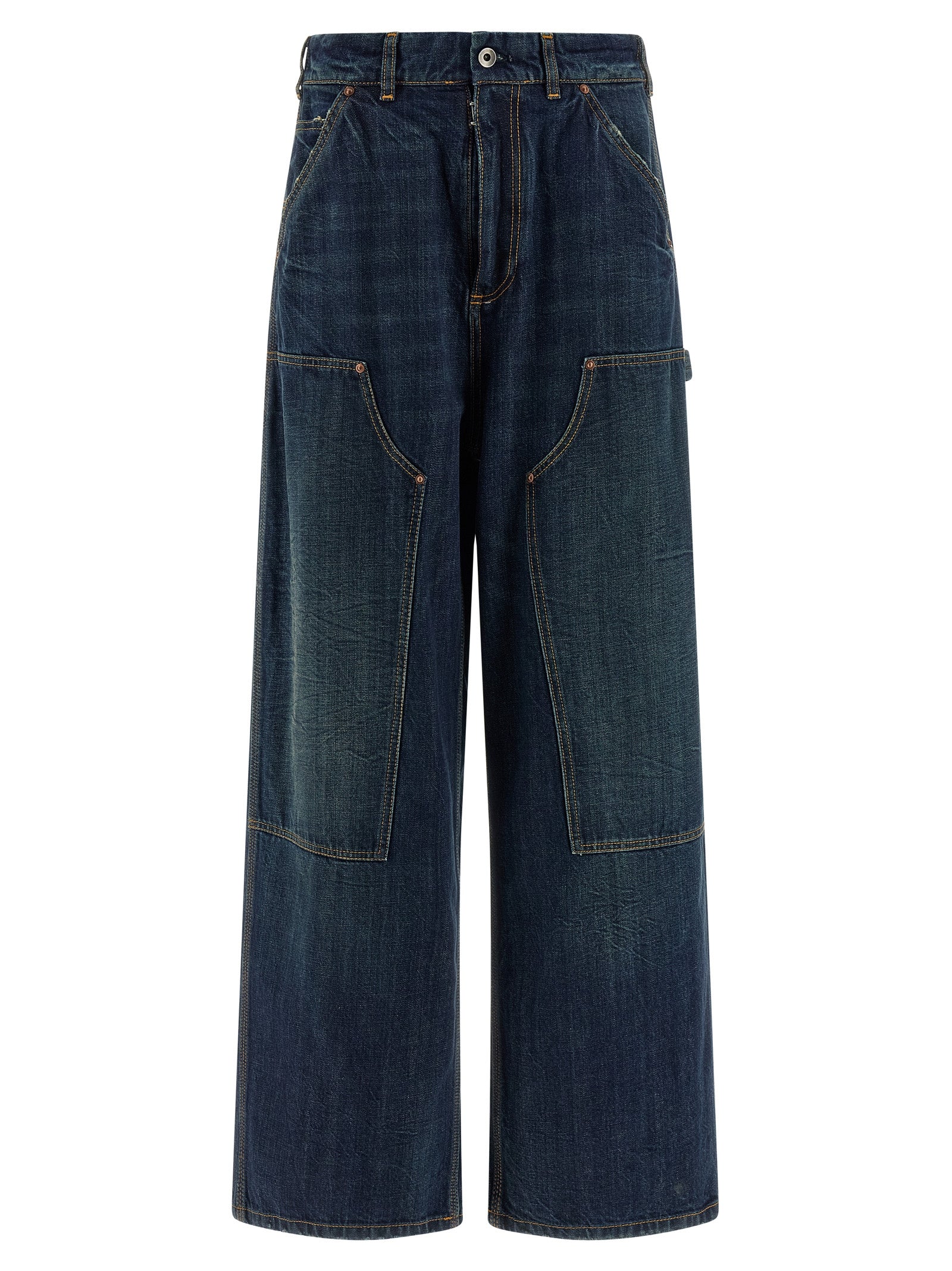 Blaue Baumwolljeans im Relaxed Fit