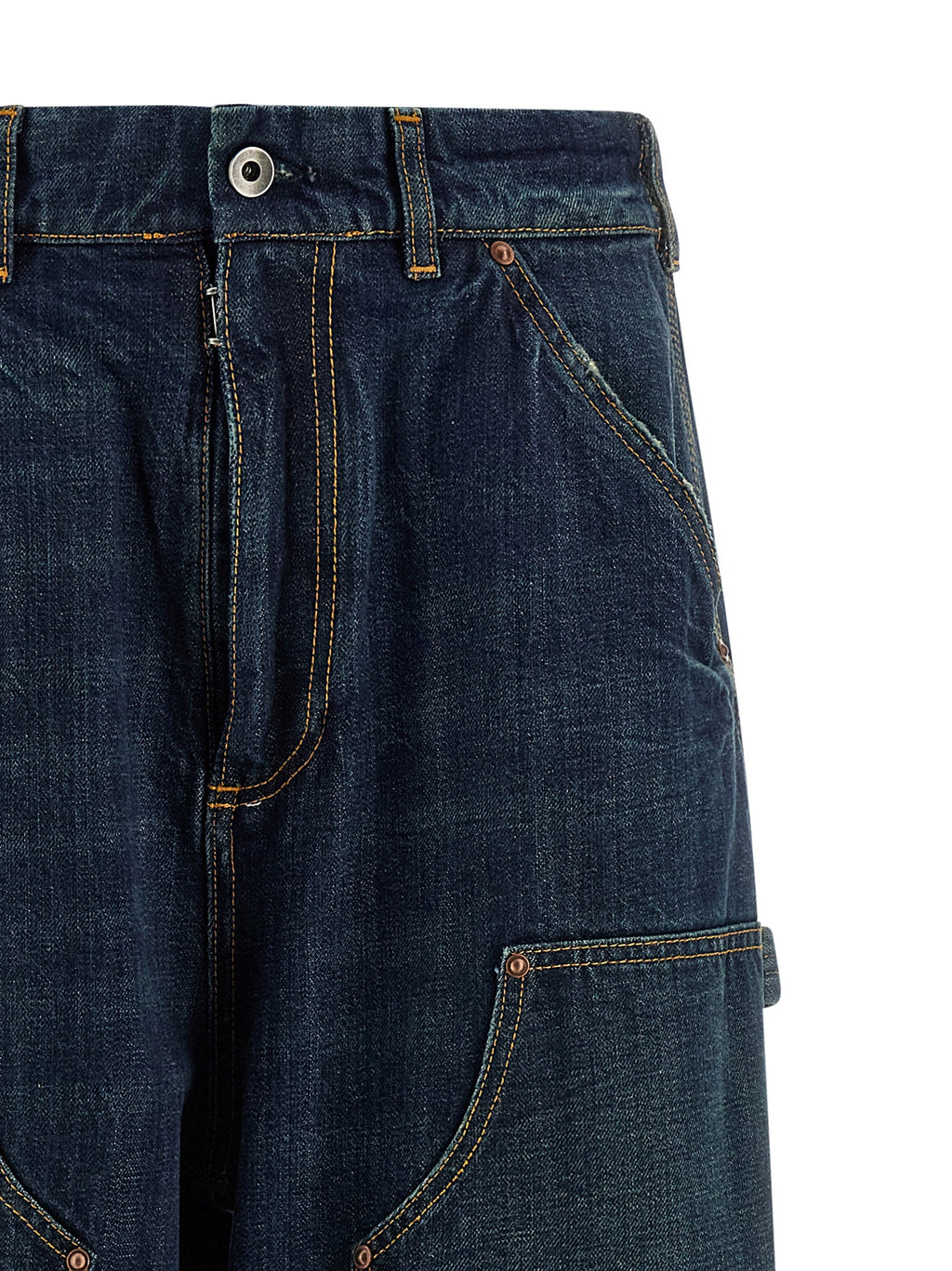 Blaue Baumwolljeans im Relaxed Fit