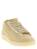 Beige Ziegenleder Low-Top-Sneaker Valentino Garavani