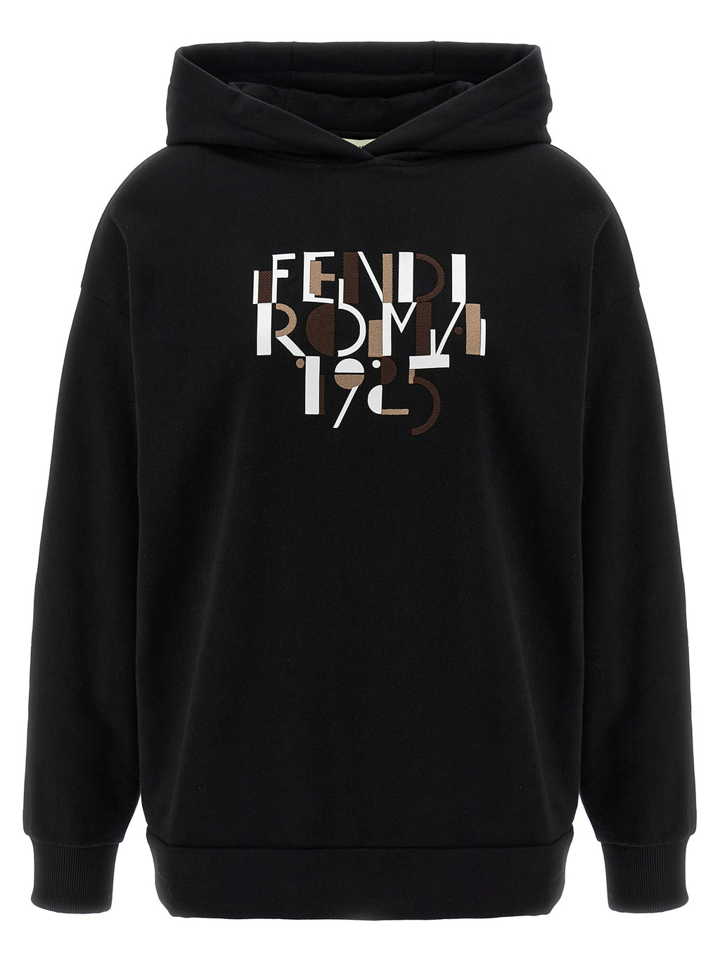 Schwarzer Baumwoll-Sweatshirt