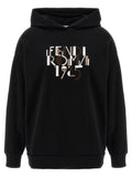 Schwarzer Baumwoll-Sweatshirt
