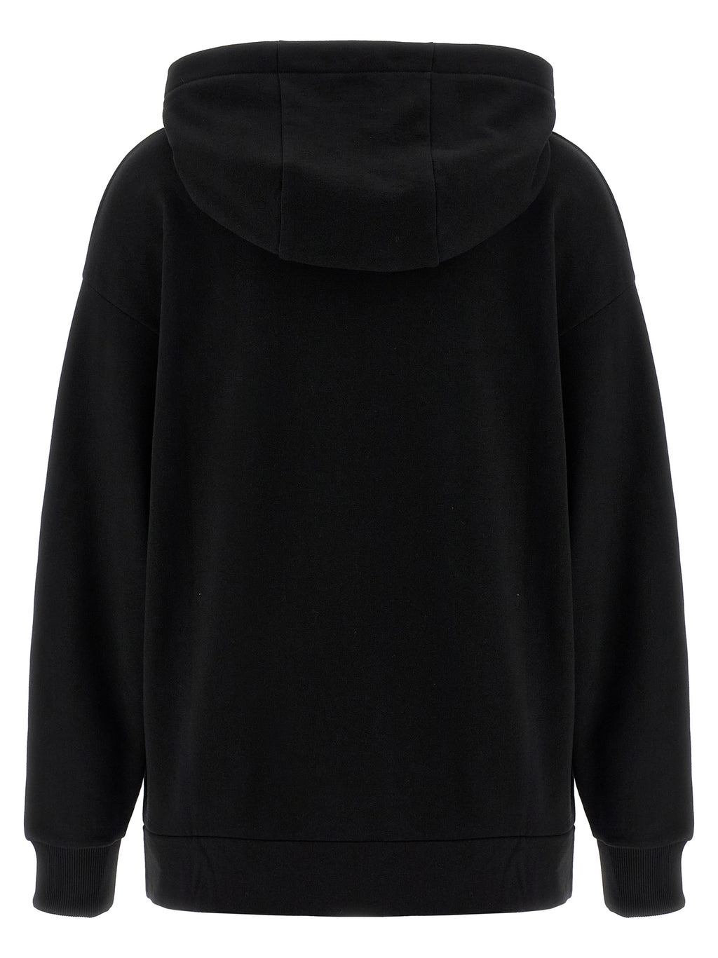 Schwarzer Baumwoll-Sweatshirt