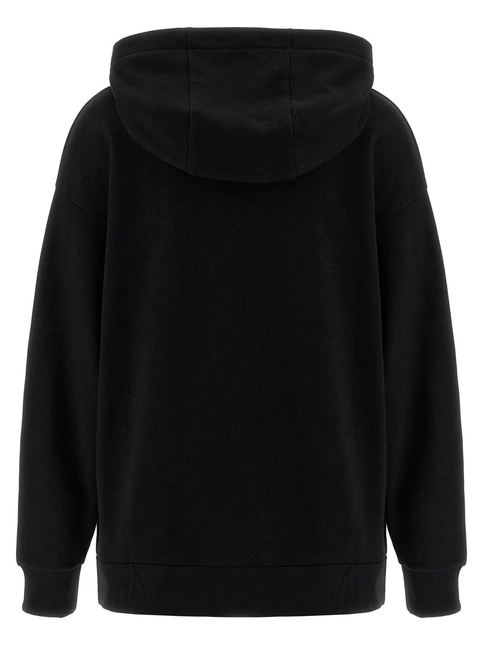Schwarzer Baumwoll-Sweatshirt