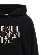 Schwarzer Baumwoll-Sweatshirt