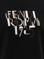 Schwarzer Baumwoll-Sweatshirt