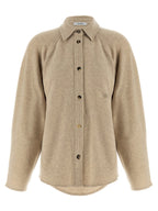 Beige Kaschmirbluse