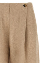 Beige Cashmere Casual Pants