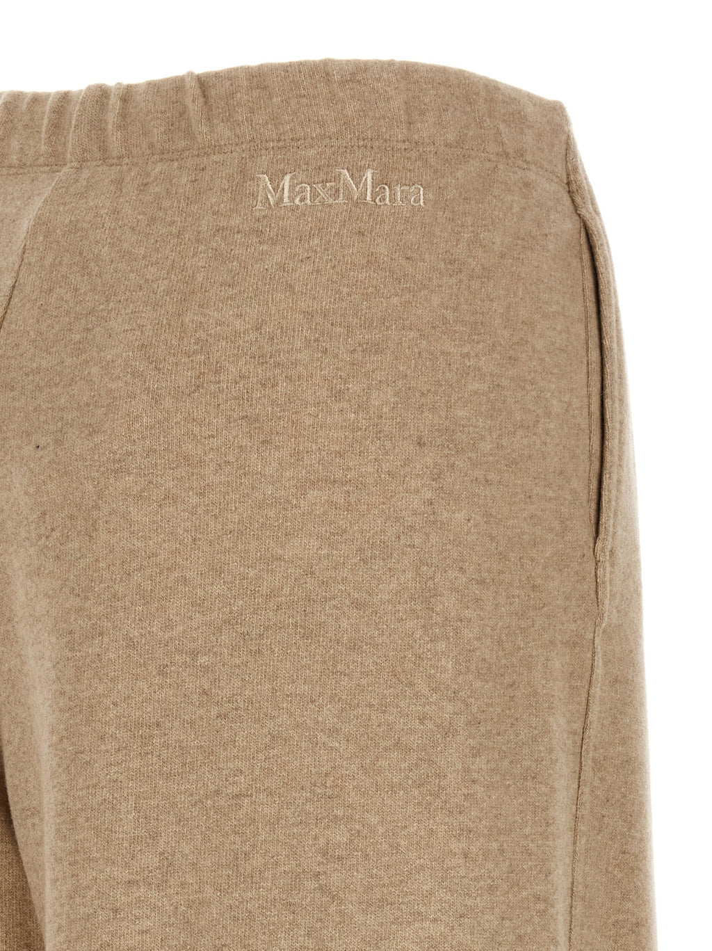 Beige Cashmere Casual Pants