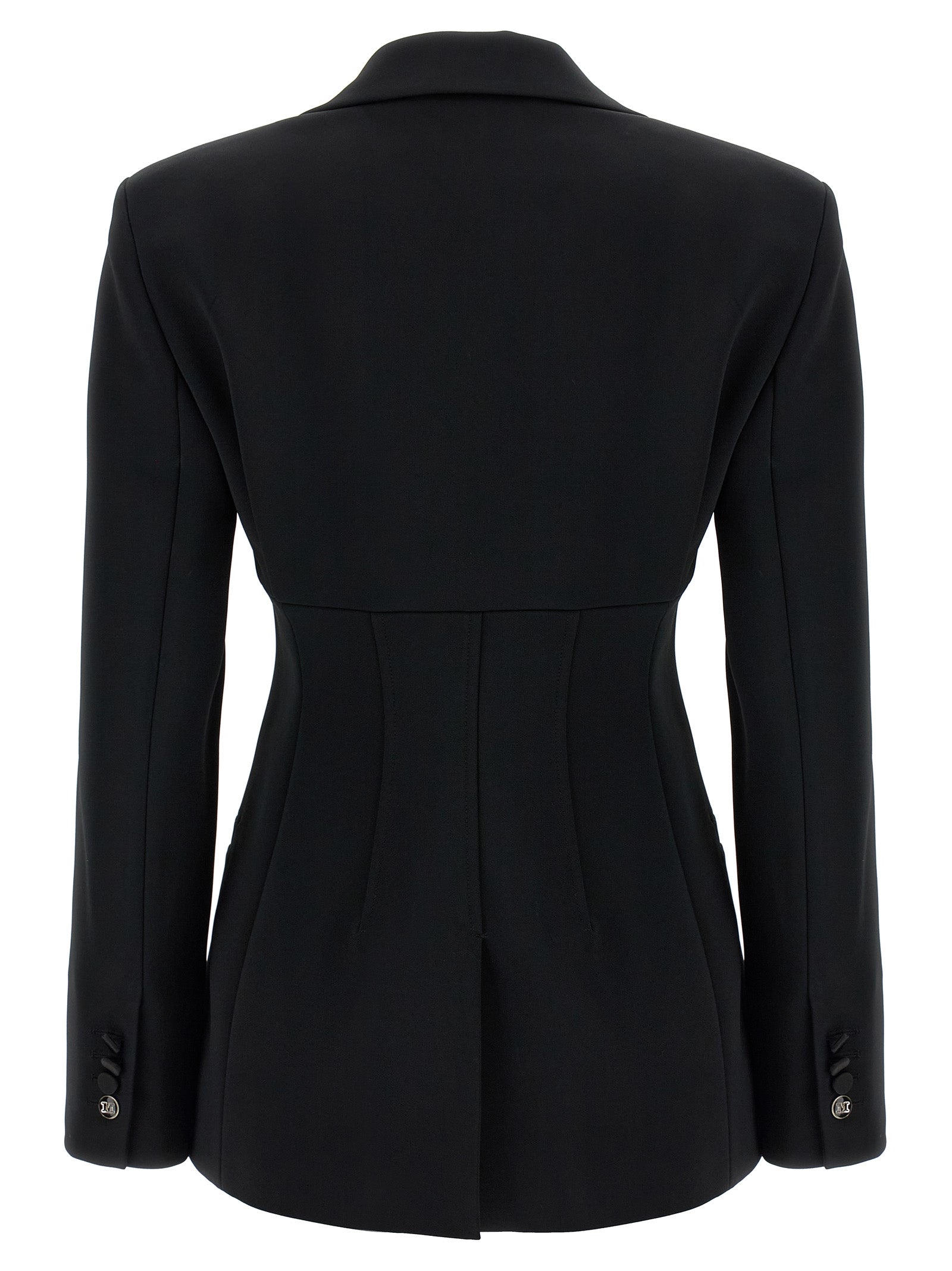 Schwarzer Blazer aus Viskose