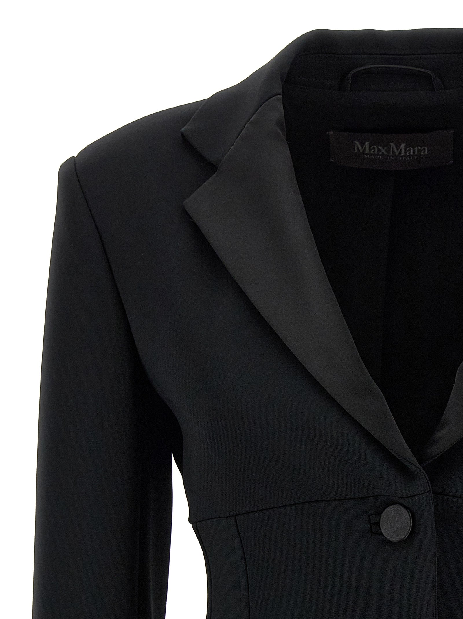 Schwarzer Blazer aus Viskose