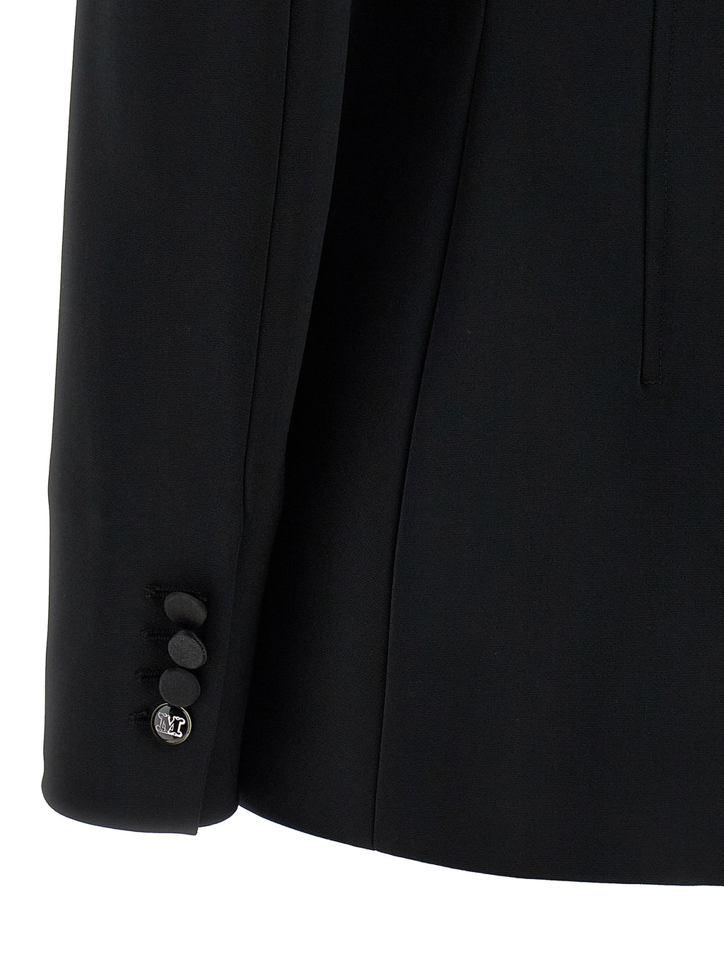 Schwarzer Blazer aus Viskose