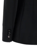 Schwarzer Blazer aus Viskose