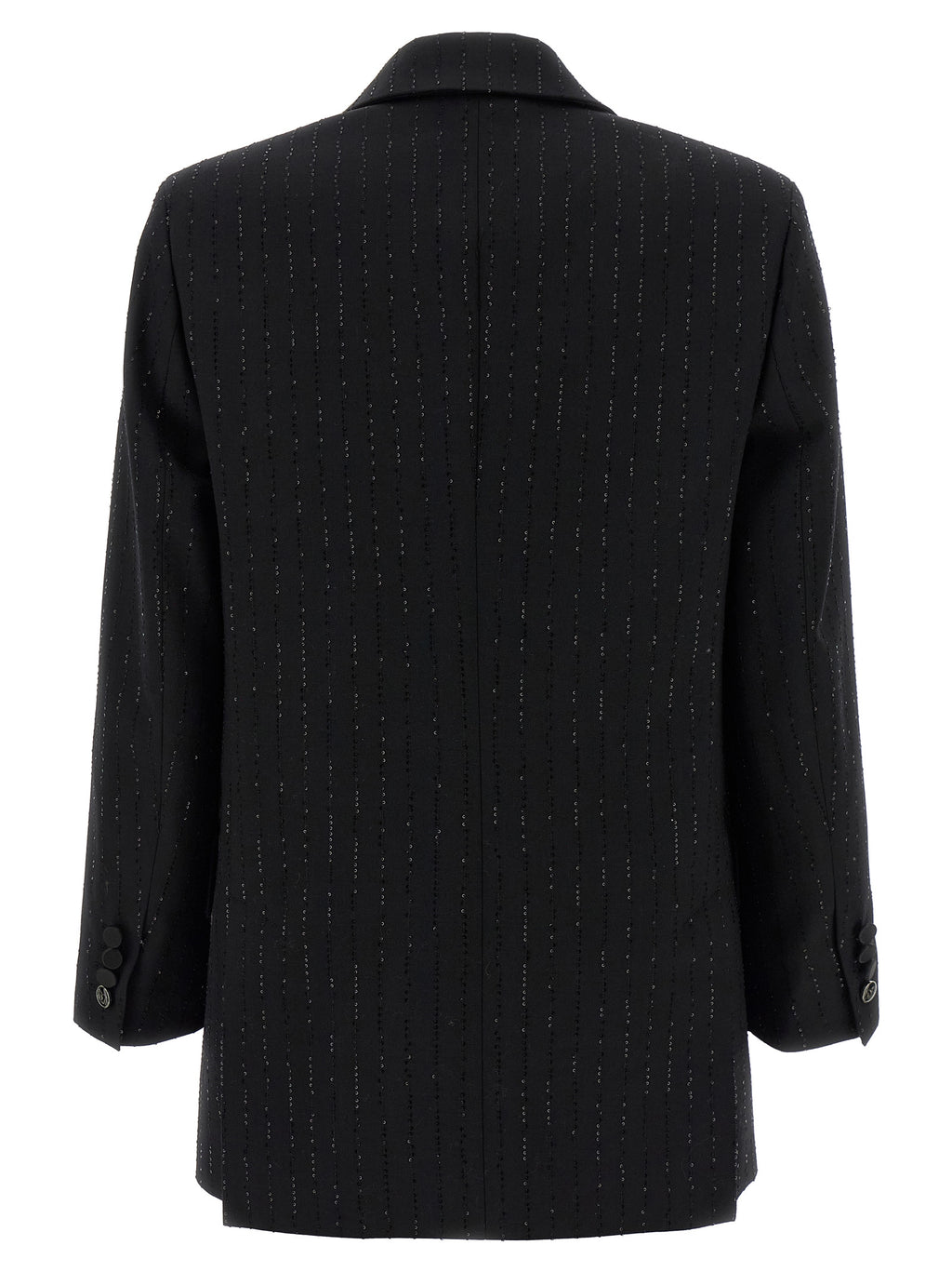 Schwarzer Blazer aus reiner Schurwolle