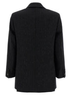 Schwarzer Blazer aus reiner Schurwolle