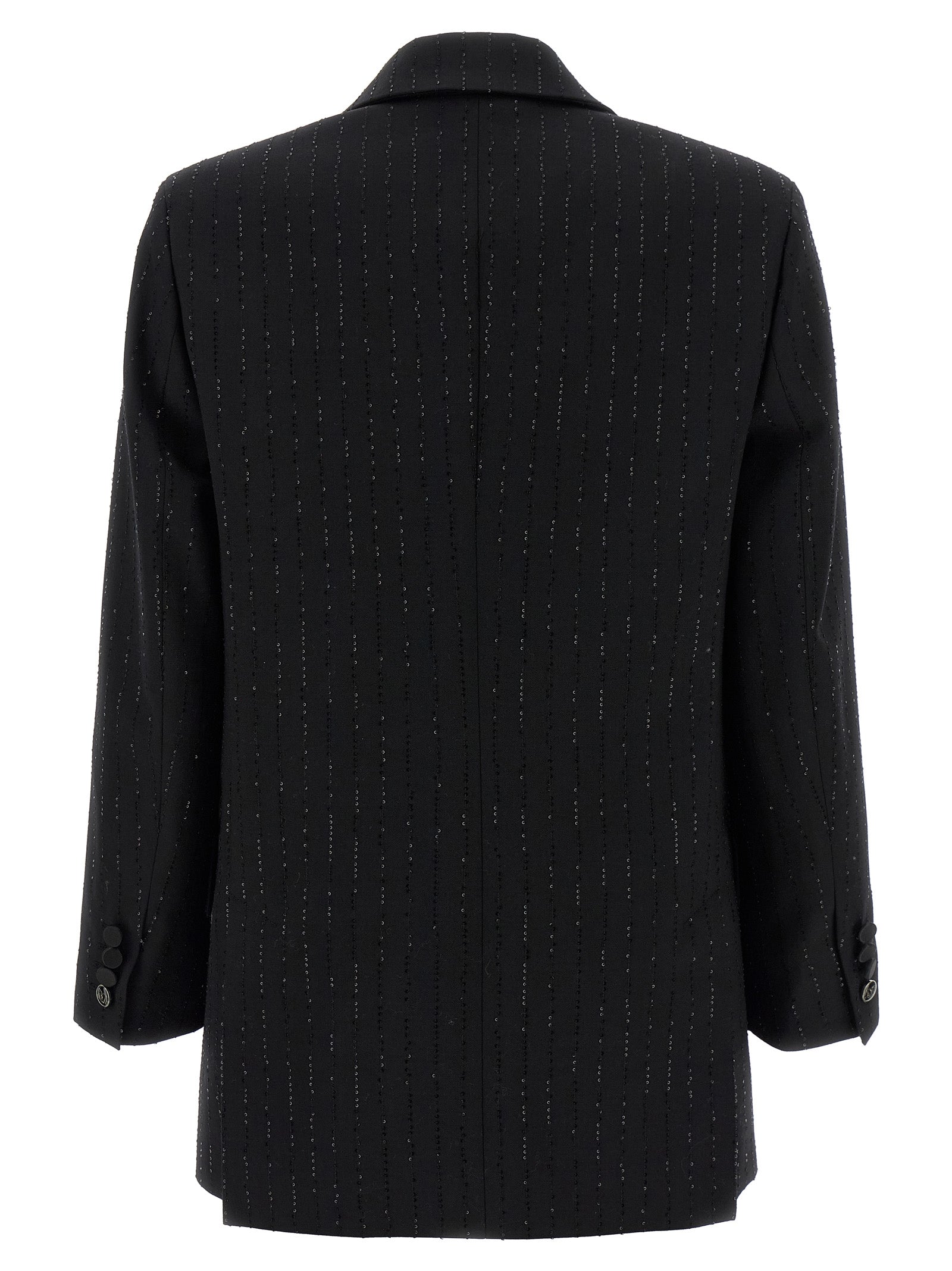Schwarzer Blazer aus reiner Schurwolle