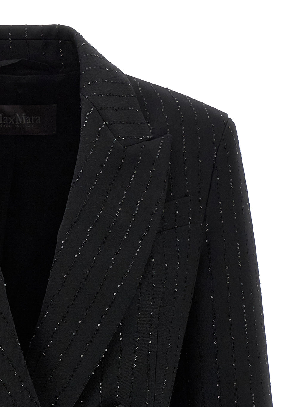 Schwarzer Blazer aus reiner Schurwolle