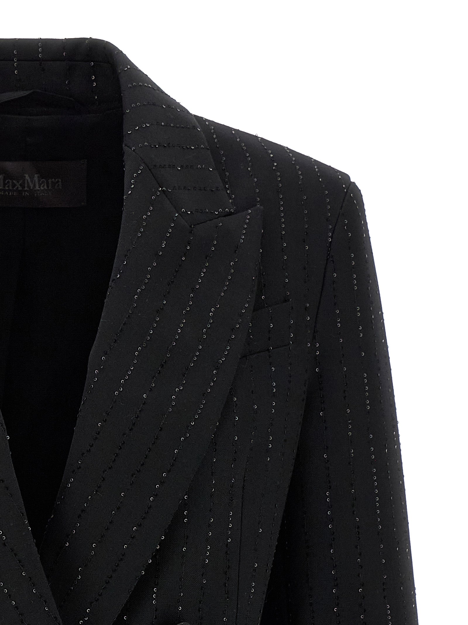 Schwarzer Blazer aus reiner Schurwolle