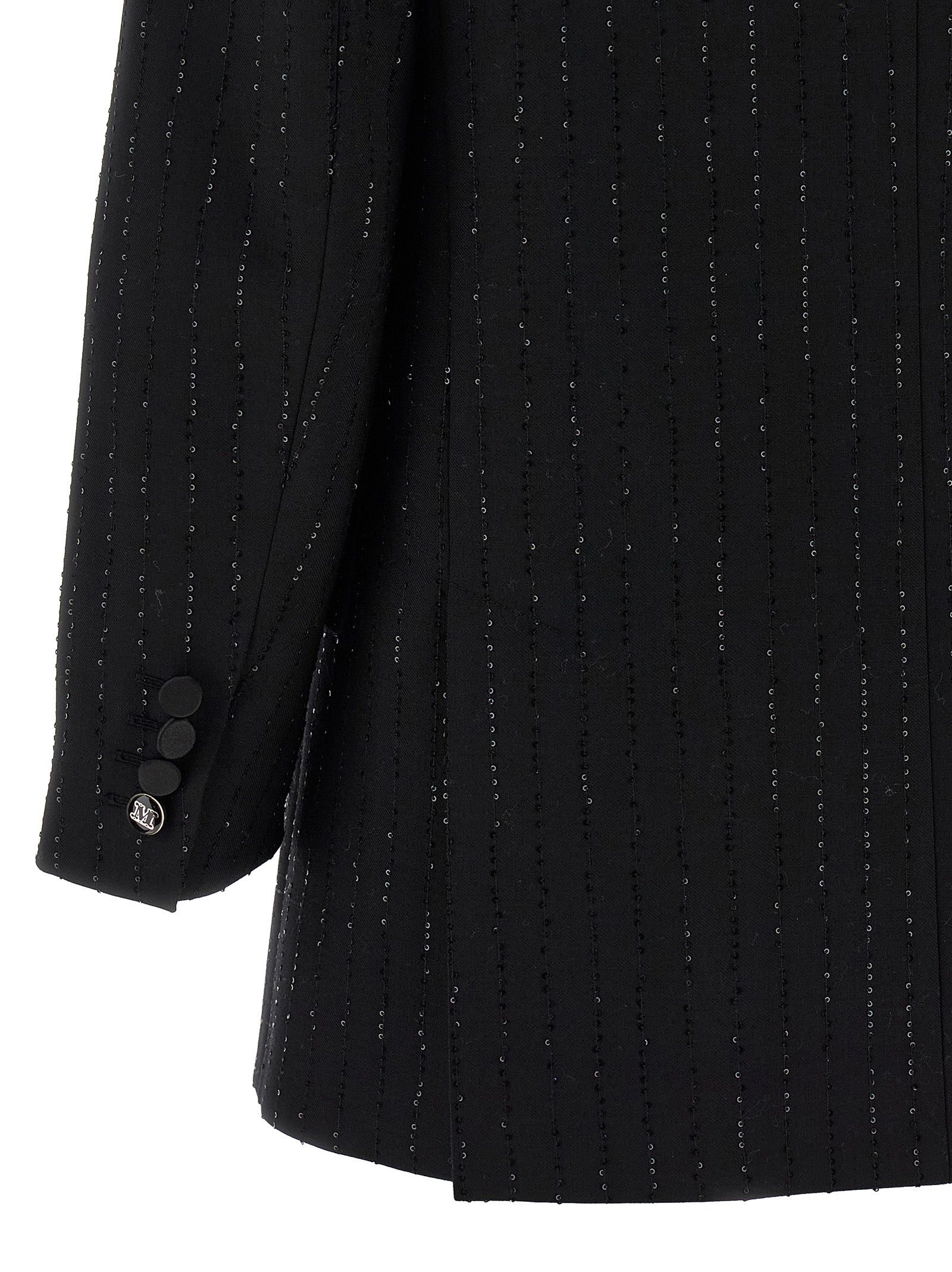 Schwarzer Blazer aus reiner Schurwolle