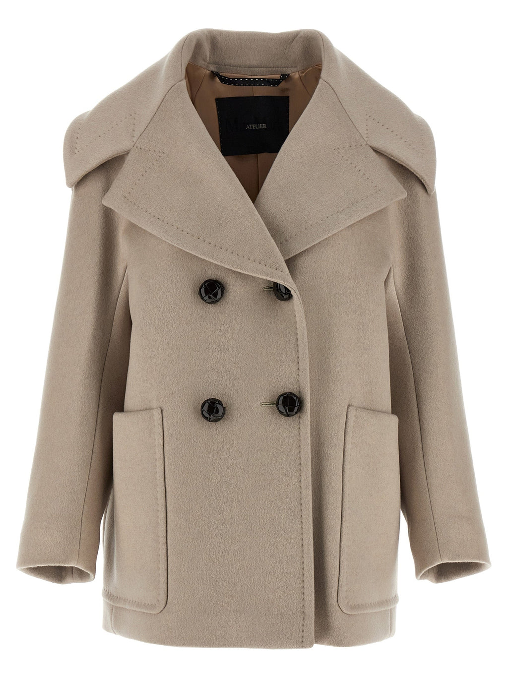 Beiger Kaschmir-Mantel Max Mara