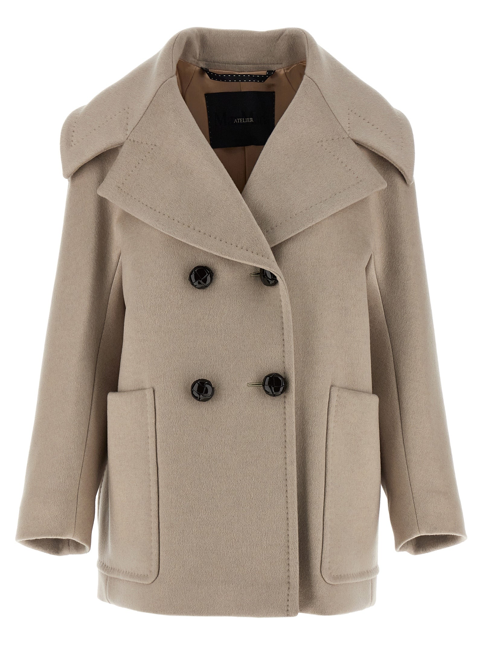 Beiger Kaschmir-Mantel Max Mara