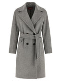 Grauer Kaschmir-Mantel Max Mara