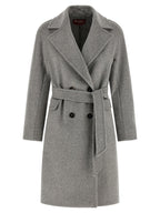 Grauer Kaschmir-Mantel Max Mara