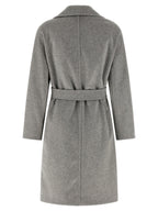 Grauer Kaschmir-Mantel Max Mara