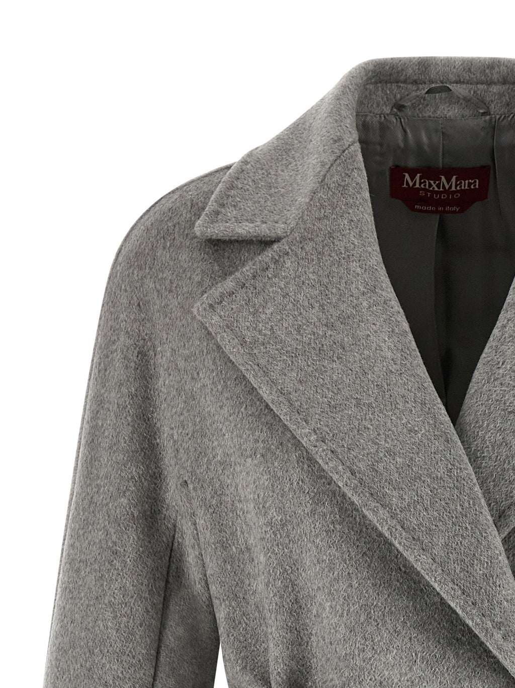 Grauer Kaschmir-Mantel Max Mara