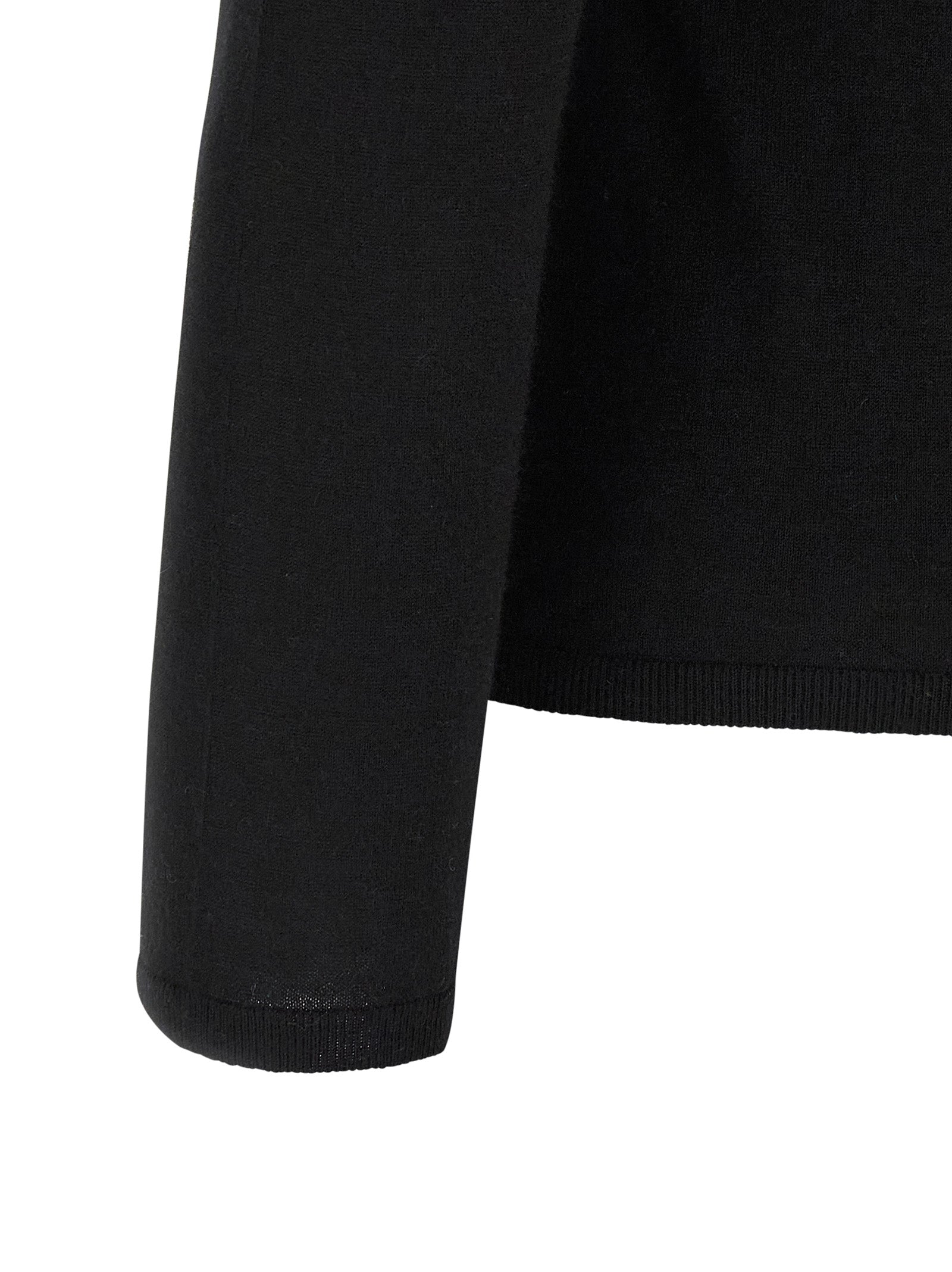 Schwarzer Kaschmir-Cardigan