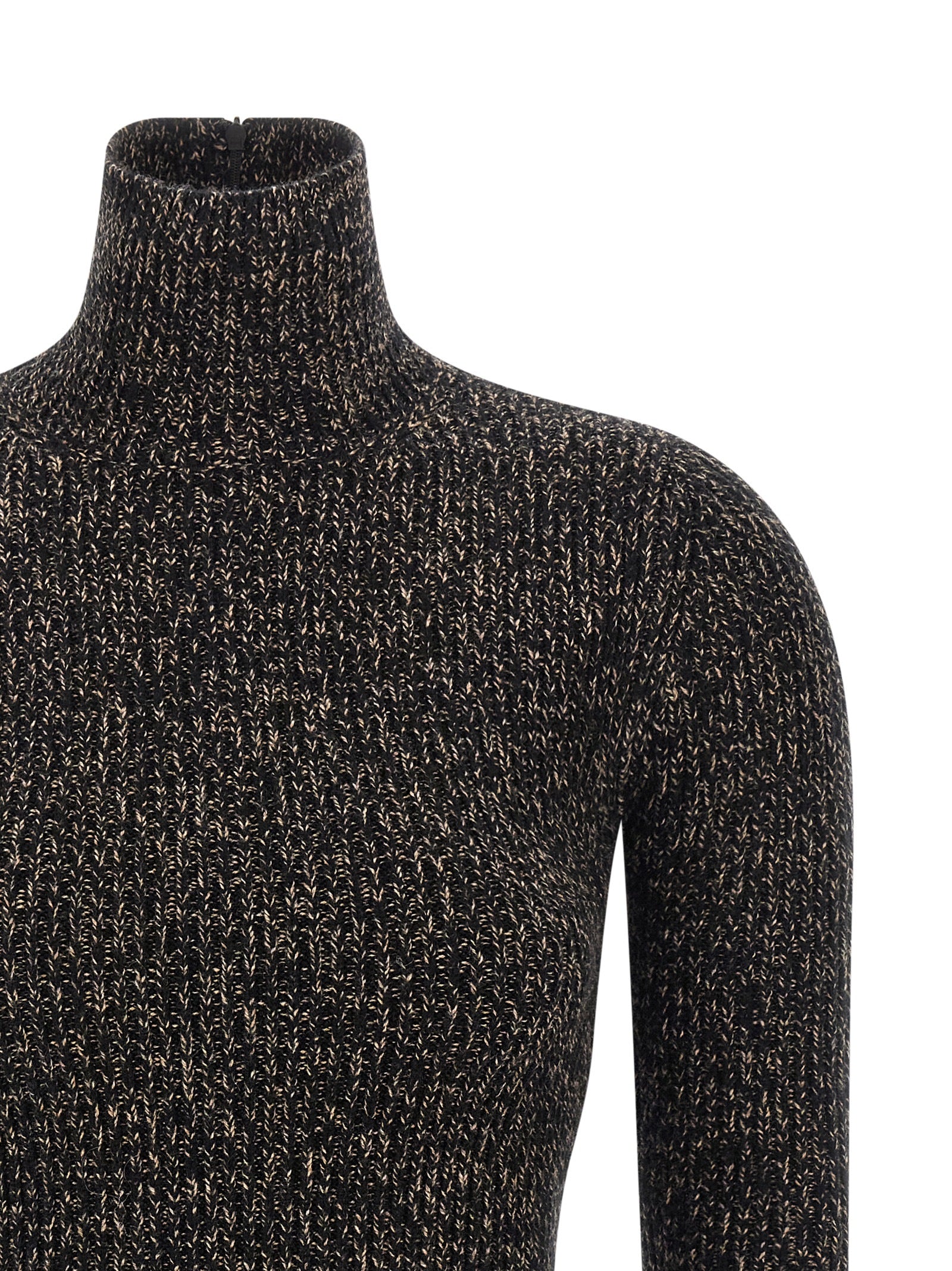 Schwarzer Wollcardigan