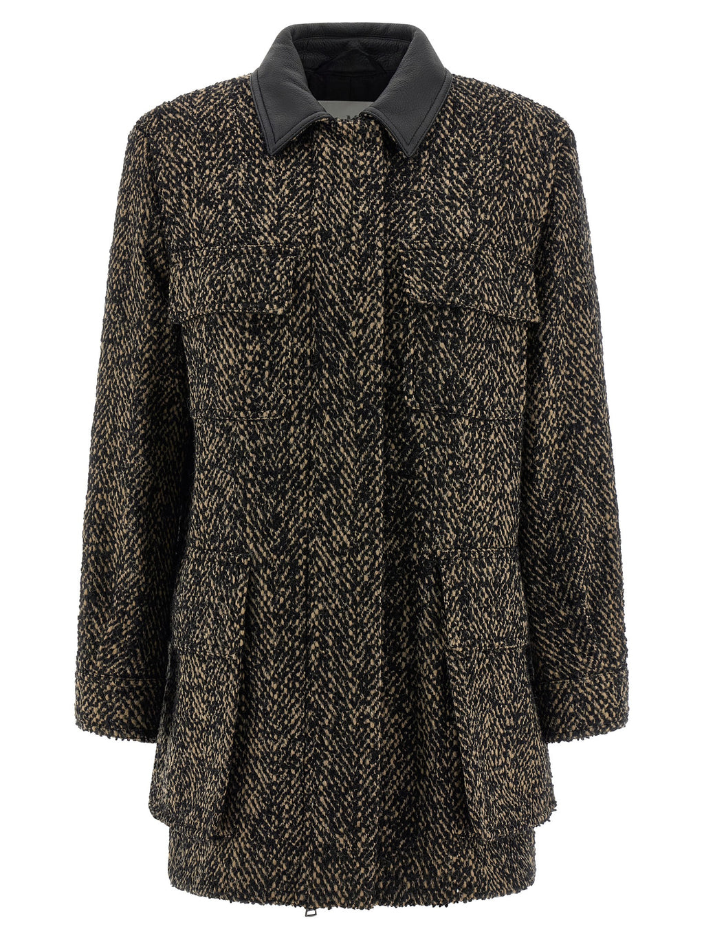 Mehrfarbige Jacke aus reiner Schurwolle