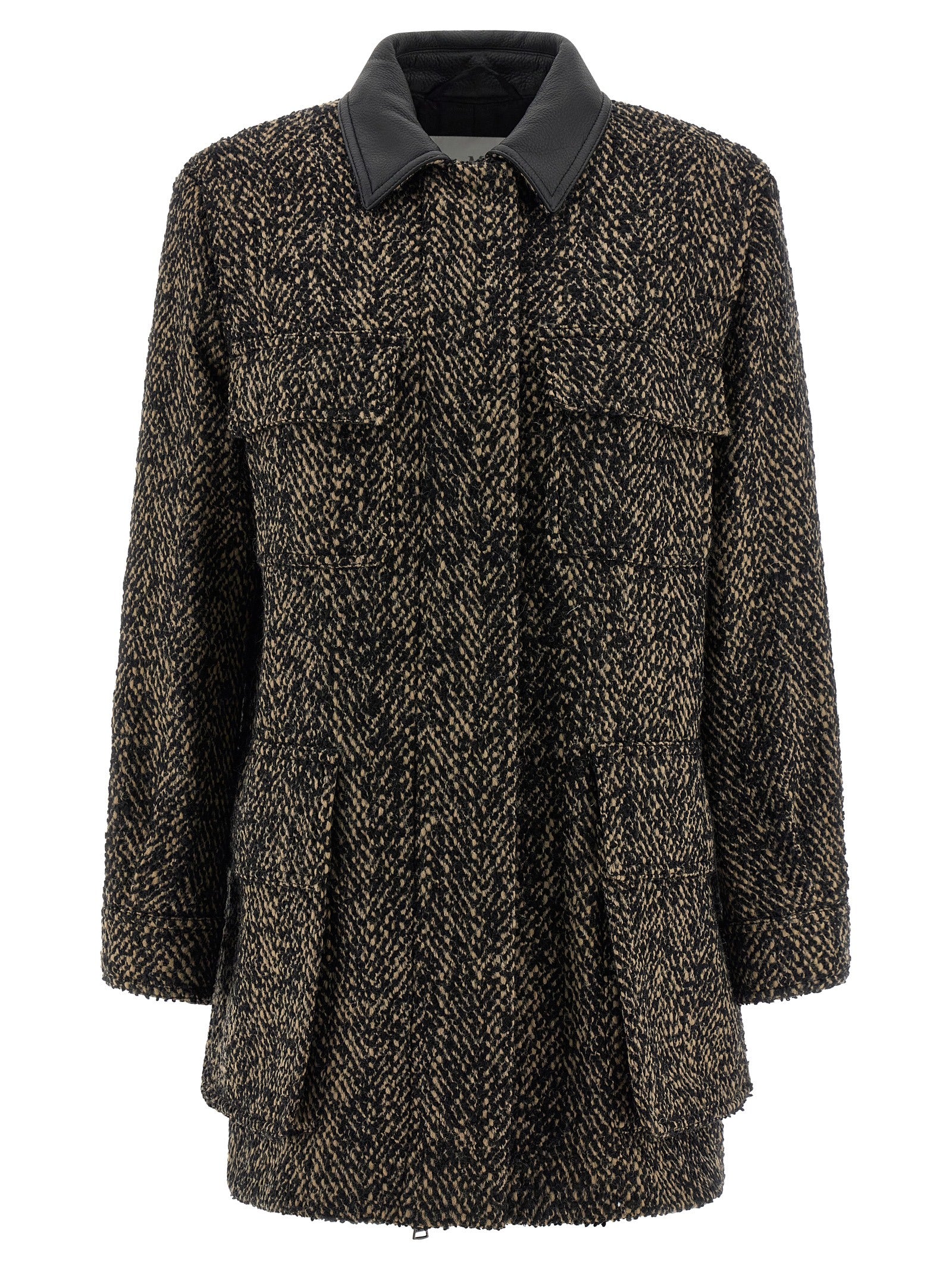 Mehrfarbige Jacke aus reiner Schurwolle