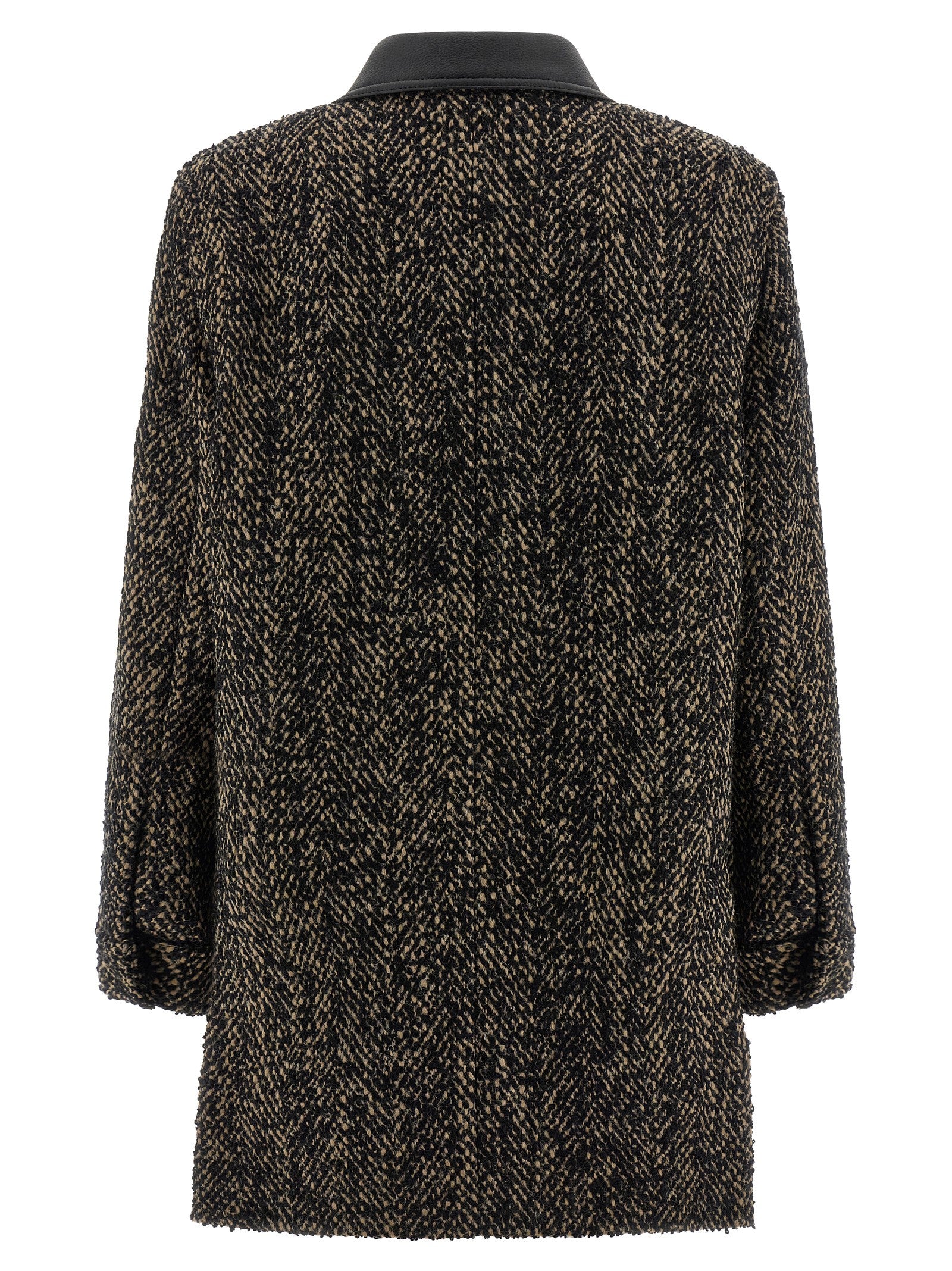 Mehrfarbige Jacke aus reiner Schurwolle