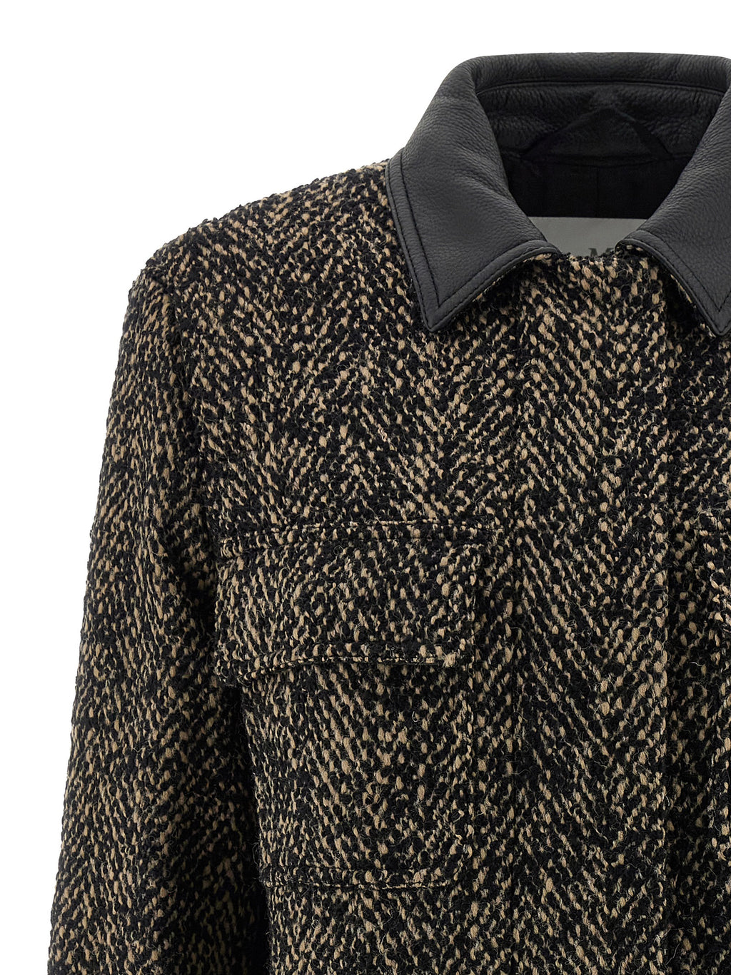 Mehrfarbige Jacke aus reiner Schurwolle