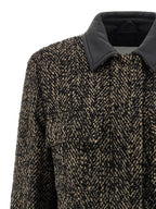 Mehrfarbige Jacke aus reiner Schurwolle