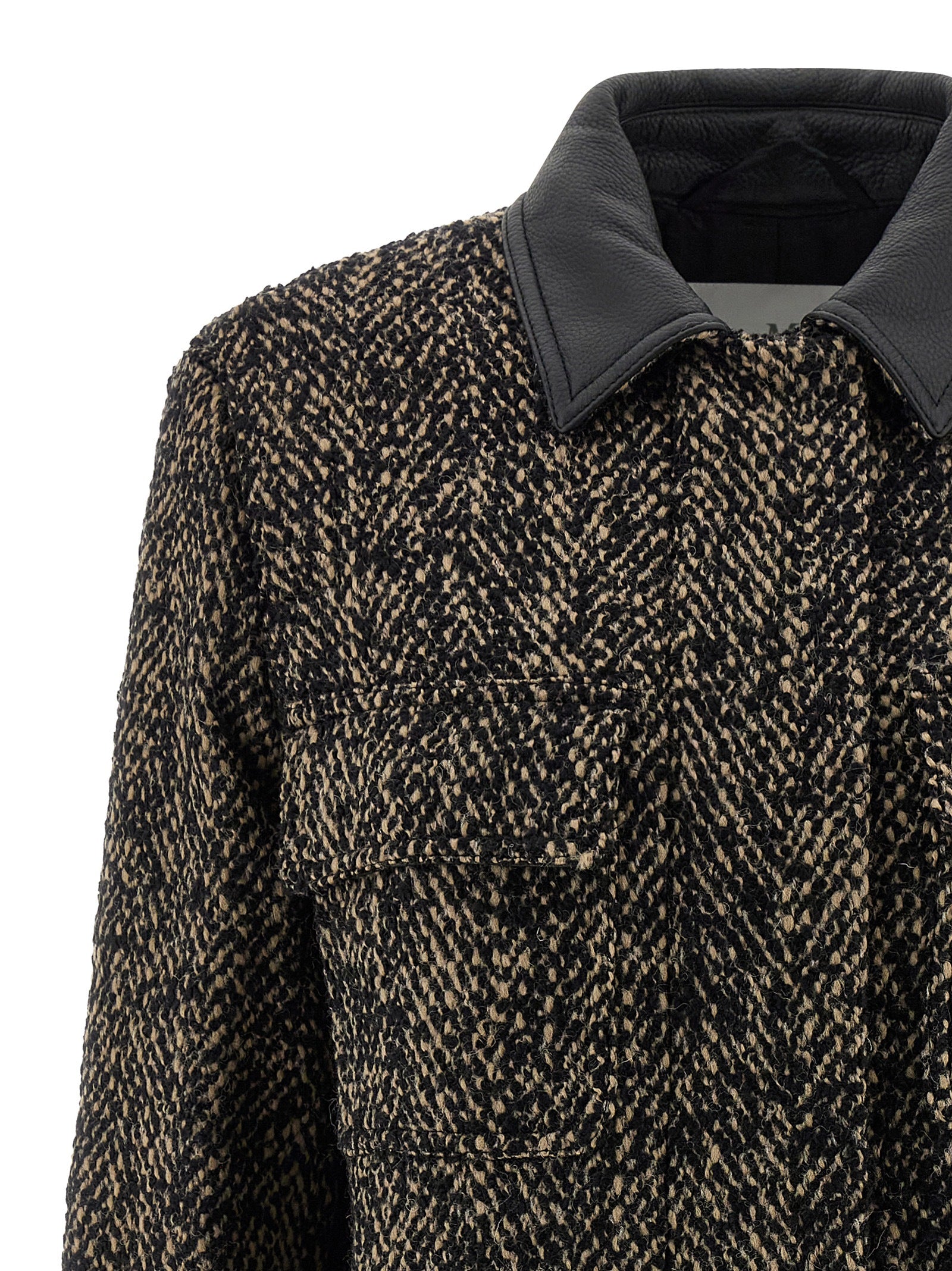 Mehrfarbige Jacke aus reiner Schurwolle