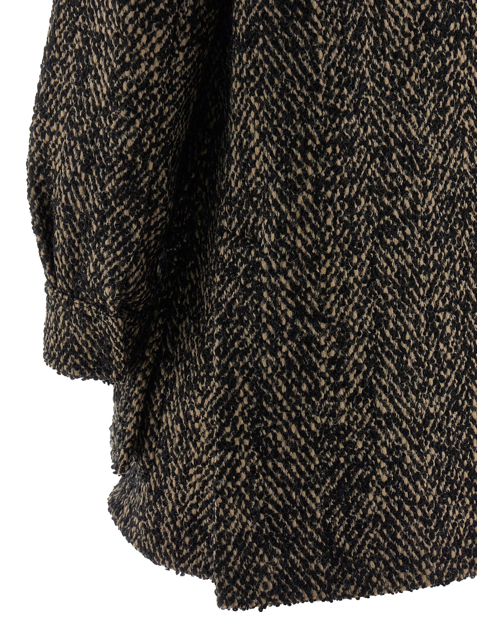Mehrfarbige Jacke aus reiner Schurwolle